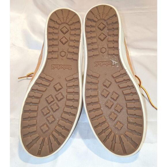 Timberland Women's Londyn Wheat Nubuck Leather Boots Booties Lace-up Size 7 GUC - Picture 7 of 9